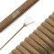 PSKOOK 550 Paracord Lanyard Parachute Cord with Flaxed Tinder Cord PE Fishing Line Cotton Thread - Mil-Spec Type III Paracord (Khaki)