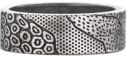 cai Herren Ring 925/- Sterling Silber Mattiert Silbergrau 274270107