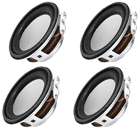 sourcing map 3W 4 Ohm Micro Internal Speaker Magnet Loudspeaker 40mm Dia 4pcs