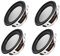 sourcing map 3W 4 Ohm Micro Internal Speaker Magnet Loudspeaker 40mm Dia 4pcs