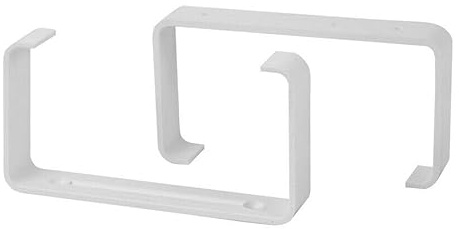 1 soporte de canal rectangular de 220 mm x 55 mm, abrazadera de tubo de conducto plano