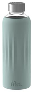 like. by Villeroy & Boch – ToGo & ToStay - glass bottle, 0.5 l, with silicone sleeve, Mint green, Mineral