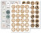 Adventskalender Aufkleber Set (Zahlen 1-24) - 3 x 24 Sticker für Kalender zum selber basteln für Weihnachten - Adventskalenderzahlen Etiketten selbstklebend - Zahlenaufkleber - Nummern Papiertüten
