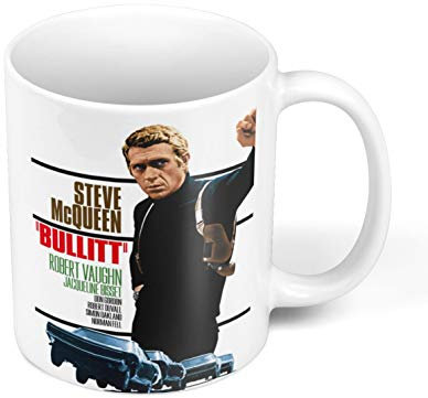 French Unicorn Mug Tasse Film Retro Bullit Steve Mc Queen Etats Unis