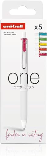 Uni-Ball Rollerball Geltinte One 0,7 mm Etui 5 Farben Neon