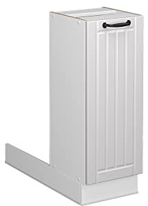 Vicco Kücheninsel Fame-Line, Weiß Landhaus/Weiß, 30 cm ohne Arbeitsplatte