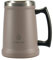 Ideus® Boccale di birra isolato con manico, 710 ml, in acciaio inox, grande tazza termica in metallo, per l'Oktoberfest (rosa antico)