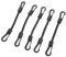 INOOMP Lot de 5 tendeurs élastiques avec Crochets - Sangles d'arrimage - pour Le Camping - pour Bagages, Toit, Tente, bâche, vélo, Voiture, Camping-Car