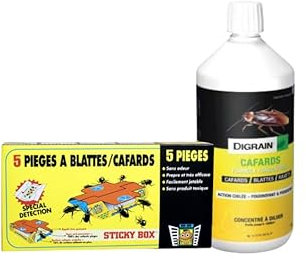Lot de 2 produits traitement cafards