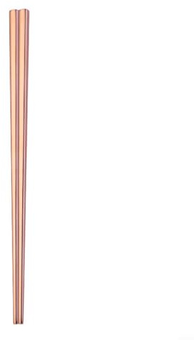 Chopsticks Metal Cutlery Color Alloy Titanium-plated Stainless Steel Chopsticks Chinse Reusable(Rose Gold)