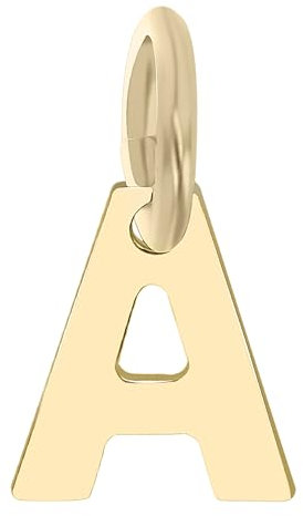 Akzent Golden Initials Unisex-Kettenanhänger Buchstabe 375er 9 Karat Gold 5510073 (A)