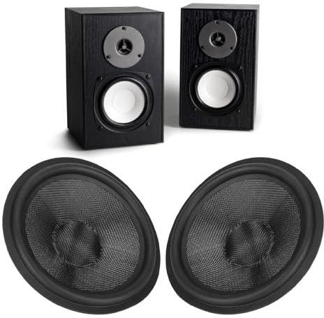 8 Inches Paper Speaker Cone, Subwoofer Cones Drum Paper Speaker Woofer Paper Cone 1.4 Inches Inner Diameter for 8 Inch Speaker