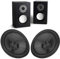 Cono De Altavoz De Papel De 8 Pulgadas, Conos De Subwoofer, Altavoz De Papel De Tambor, Cono De Papel De Altavoz De Graves, Diámetro Interior De 1,4 Pulgadas para Altavoz De 8 Pulgadas
