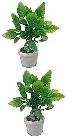 ibasenice Dekoration 6 STK Minigrüne Topfpflanze kunstpflanze Mini-Simulationsbonsai künstliches Grün Anlage künstliche Pflanzen Simulation Mini-Bonsai Mini-Hauszubehör Kleiner Baum