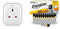 Drayton Wiser Smart Plug & Smart Heating System Range Extender & Energizer AAA Batteries, Alkaline Power, Triple A Battery Pack, 32 Pack (Packaging May Vary)