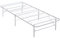 ARQYA Metallbett Klappbett 90x200 cm Letto in Weiss, platzsparendes und langlebiges Faltbett/Gästebett auf Füßen mit Stauraum