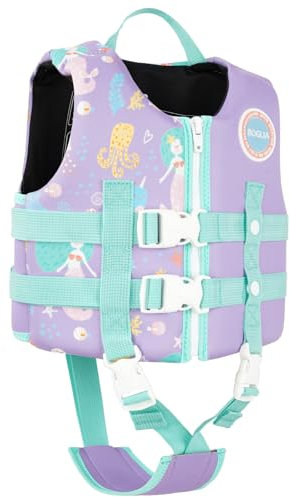 Boglia Bambini Nuotare Vest Bambino Giacca Float Galleggiante per Piscina con Cinturino di Sicurezza Regolabile, Galleggiante per età 1-9 anni/18-77 LBS