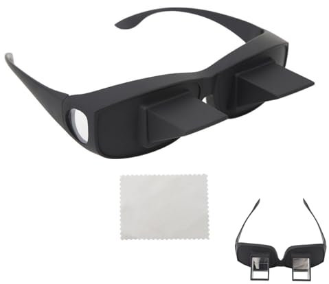 Lazy Glasses, Bed Prism Glasses 90 Degree Glasses for Laying Down Reading Lazy Glasses Optical Glass Bed Prism Spectacles Eyeglasses