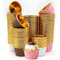 150 Stück Mini Cupcake Förmchen Papier Antihaft Muffinformen Einweg 3 Farben Muffinförmchen Papier für Geburtstag Feier Party Muffin Deko(Kaffeegold,Weißgold,Rotgold)