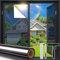 Windimiley Fensterfolie Sonnenschutz Spiegelfolie Fenster Sichtschutz, Blickdicht von Aussen Sonnenschutzfolie 60x1000cm, Selbsthaftend UV-Schutz Hitzeschutz Wärmeschutzfolie für Büro Schwarz-Silber