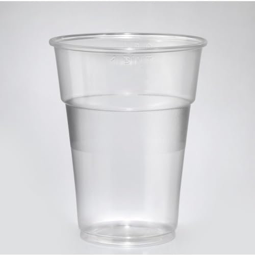 Generico 50/150 Bicchieri Plastica | Bicchieri PIUTTOSTO ISAP DA 570 CC made in italy Bevande Finger Food per BIRRA ESTATE Feste Compleanni Matrimoni Picnic (50 pezzi)
