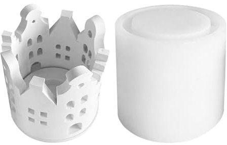 Gießformen Silikonform Häuser, Lampenhaus-silikonform, Teelichthalter Form, Kerzenständer Silikonform Für Haus, Runde Teelampe, Teelichthalterform, Valentinstag-Herz-Teelicht-Gipsform Für Freundin