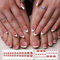 EBANKU 52pc Semi Cured Cute Gel Nails, Nail Strips for Toes & Fingers, Long-Lasting Salon Treatment, Includes Nail File & Stick (Jelly Maroon)