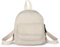 WisePoint Frauen Mode Rucksäcke, Cord Mini Rucksack Geldbörse Kleine Rucksäcke für Frauen und Mädchen, Stilvolle Kleiner Rucksack für Dating, Arbeiten (beige)