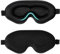 Blendura Masque de Nuit, 3D Cache Yeux pour Dormir Bloquer la Lumière Masque Sommeil 20mm Contour Profond Doux et Confortables Masque Nuit Sommeil pour Femme Homme, 1 paquet