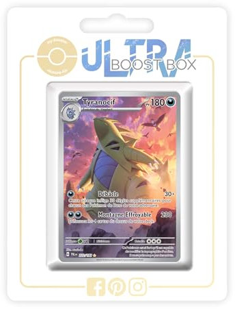 Tyranocif (Tyranitar) 222/193 Alternativo Pokémon Gallery Secreta - Ultraboost X Écarlate et Violet 02 Évolutions à Paldea - Box de 10 Cartas Pokémon Francés