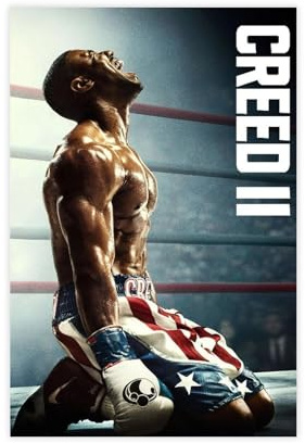 biegzc Filmposter Creed II (2018), Leinwand, Poster, Schlafzimmer, Dekoration, Landschaft, Büro, Raumdekoration, Geschenk, 30 x 45 cm