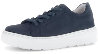 Gabor Damen Low-Top Sneaker, Frauen Halbschuhe,Best Fitting,schnürschuhe,schnürer,Ugly Sneaker,Chunky Sneaker,dad Shoes,Blue,37 EU / 4 UK