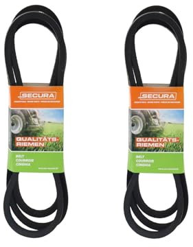 SECURA 2x Keilriemen Fräsantrieb kompatibel mit MTD 60 | E660 | E740 Schneefräse | ersetzt: 754-0430