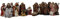 ZICOM Ankleidefigurenset Nebo, Krippenfiguren orientalisch ca. 11cm 15-TLG. Polyresin bekleidet