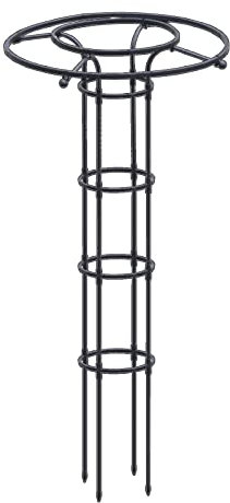 Tour de jardin en métal pour fleurs 150 cm Support vertical pour cadre de parasol
