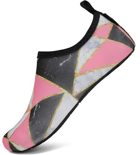 SAGUARO Strandschuhe für Herren Leichte Atmungsaktiv Wasserschuhe Damen Schnell Trocknend Surfschuhe Komfortabel rutschfeste Water Shoes, Water Mehrfarbig 40/41 EU