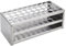 UNICRAFTALE 1 Set 3-Stöckiges Reagenzglashalter 40 Plätze Reagenzglasgestell Reagenzglasständer Edelstahl Röhrchenhalter Laborbedarf Rechteckiger Reagenzglasständer Löcher 18mm Für Klassenzimmerlabor