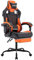 SUKIDA Ergonomischer Gaming-Stuhl mit Fußstütze, Racing Gaming Chair Kopfstütze, Gaming Stuhl Verstellbarer, Computerstuhl Höhenverstellbar Lendenwirbelstütze für Homeoffice und Gaming Orange