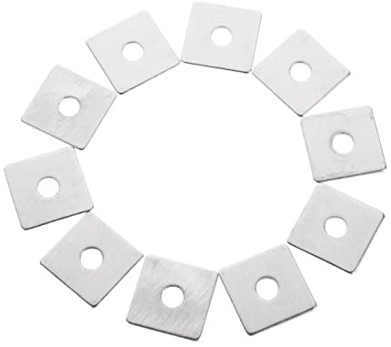 HOMOBABE 10stücke Edelstahl Vierkant Unterlegscheiben Flache Platten Für Bau Und Industrie Robust Und Vielseitig Einsetzbar
