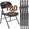 Gartenstühle 6er Set, Gartenstuhl Klappbar mit Verstärktem Stahlrahmen für Garten Balkon Essen Party, Klappstuhl Alu Balkonstuhl Outdoor Campingstuhl, Gartenstühle Stapelbar bis 180 kg Belastbar