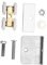 DIYEAH 2 Set Scorrevoli per Porte con Assemblaggio Trolley Design Pratico e Resistente per Porte Scorrevoli Esterni Cuscinetti Zincato Facile Installazione e Uso Duraturo