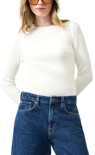 QS Leichter Strickpullover aus Viskosemix