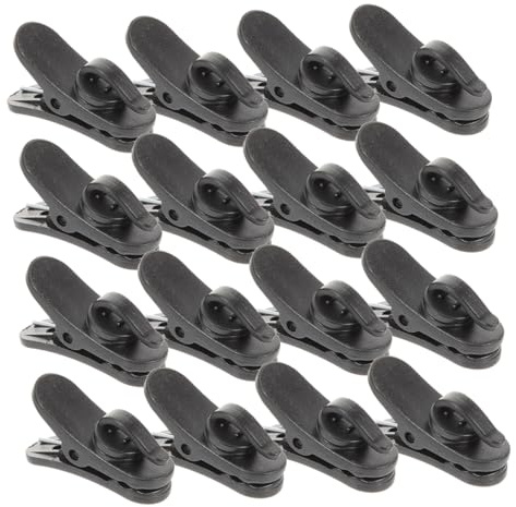 COLLBATH 200pcs Rotatable Plastic Headphone Clips Wire Mic Clip Holder for Shirt Ear Bud Cable Headset Accessories