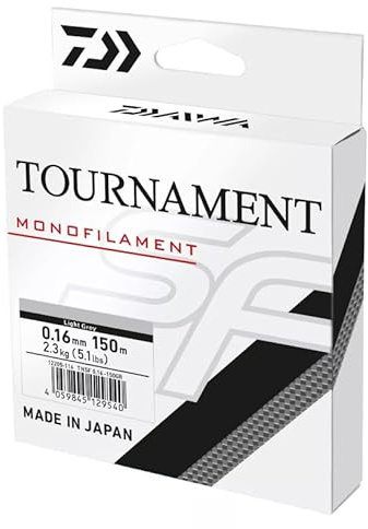 DAIWA Tournament SF 0,16 mm/2,3 kg/5,07 lbs, 3000 m, grigio trasparente, filo da pesca monofilo