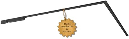MNK_solution LED Schienensystem Decke – Starterset ohne Leuchten Schwarz | Leuchten frei wählbar – modernes Lichtschienensystem für Wohnzimmer, Küche & Esszimmer – Deckenlampe – Deckenleuchte