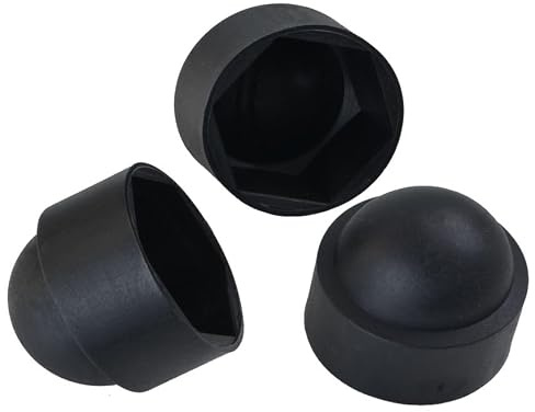 50 Stück Sechskant Schutzkappe Schlüsselweite 16 mm, Farbe schwarz - Abdeckkappe