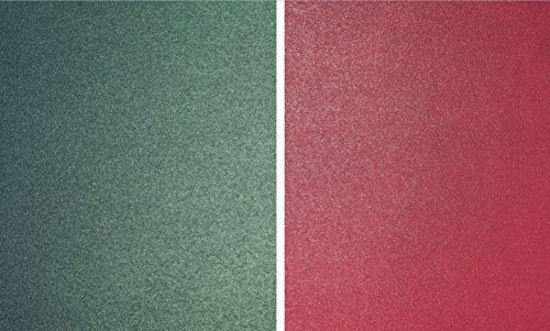 Weihnachtskarten, A4, 290 g/m², Perlglanz, schimmernd, Rot und Grün, 20 Stück, doppelseitig, je 10 Blatt