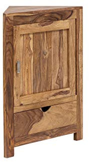 Woodkings® Bad Unterschrank Eckschrank Lagos Echtholz Palisander Unterschrank massiv Badmöbel Badezimmer Badezimmerunterschrank Badschrank Holz Palisander