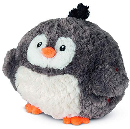 COZY NOXXIEZ Kuschelige Plüsch Kinder Handwärmer - Kuscheltier, Stofftier, Kopfkissen als Flauschiges Wärmekissen Plüschtier für Bett, Auto und Zuhause (Penguin)