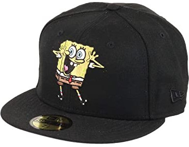 New Era Spongebob Squarepants Black 59Fifty Fitted Basecap - 7 5/8-61cm (XL)